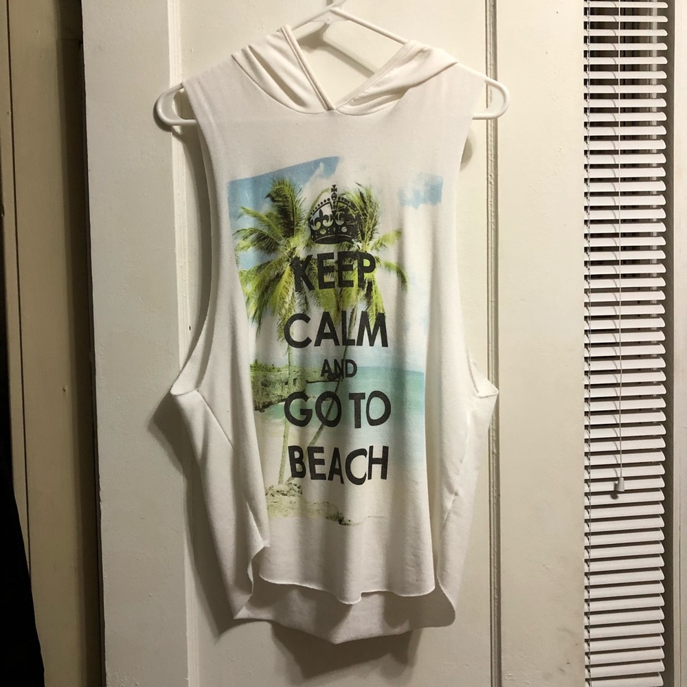 Sleeveless hoodie